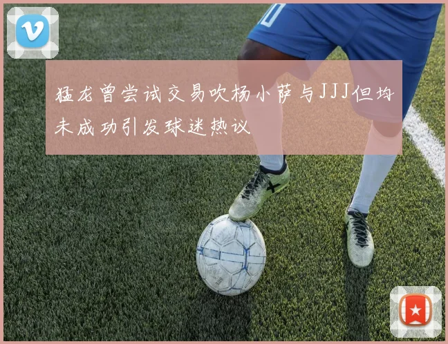 猛龙曾尝试交易吹杨小萨与JJJ但均未成功引发球迷热议